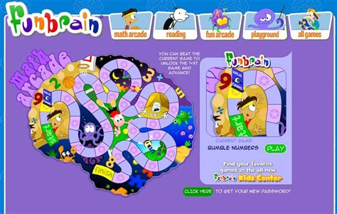 Funbrain: A Playground for Mathematical Minds!